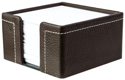 Zettelkasten PREMIUM LEDER SOFT GRAIN dunkelbraun (genarbt)